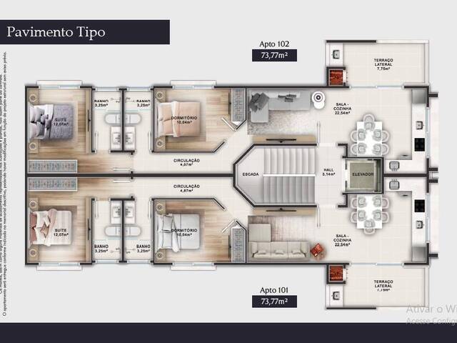 #V108 - Apartamento para Venda em Bombinhas - SC - 3